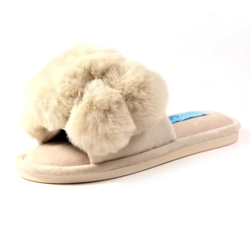 LUNAR Octavia II Beige Slipper -Slipper Supply Store octavia ii beige slipper p6082 402670 image