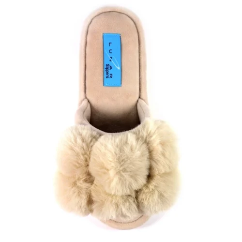 LUNAR Octavia II Beige Slipper -Slipper Supply Store octavia ii beige slipper p6082 402679 image