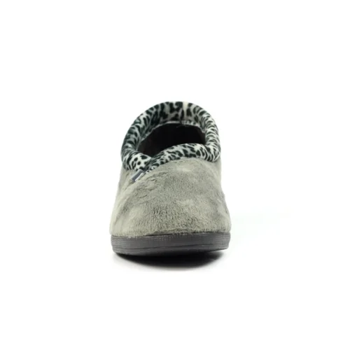 LUNAR Paloma Grey Leopard Trim Slipper -Slipper Supply Store paloma grey leopard trim slipper p6780 386684 image