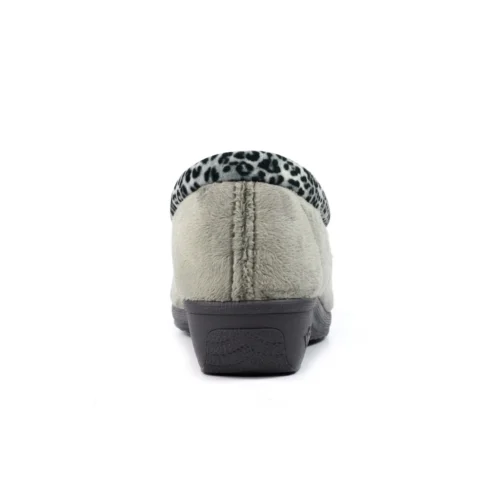 LUNAR Paloma Grey Leopard Trim Slipper -Slipper Supply Store paloma grey leopard trim slipper p6780 386691 image