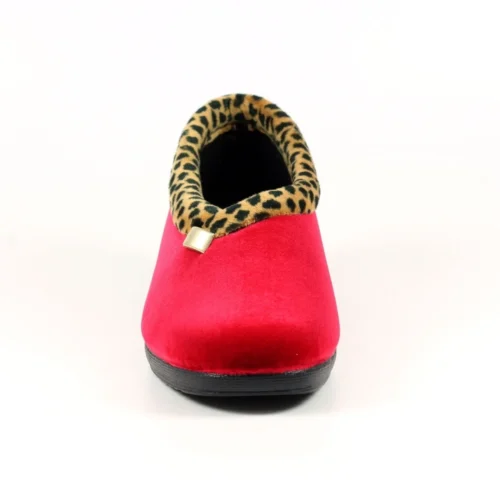 LUNAR Paloma Red Leopard Trim Slipper -Slipper Supply Store paloma red leopard trim slipper p6784 385681 image