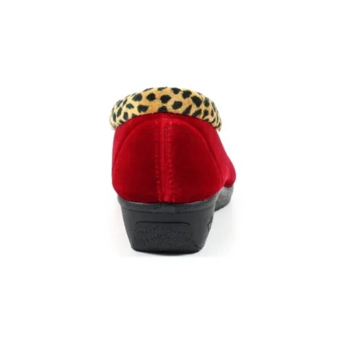 LUNAR Paloma Red Leopard Trim Slipper -Slipper Supply Store paloma red leopard trim slipper p6784 385688 image