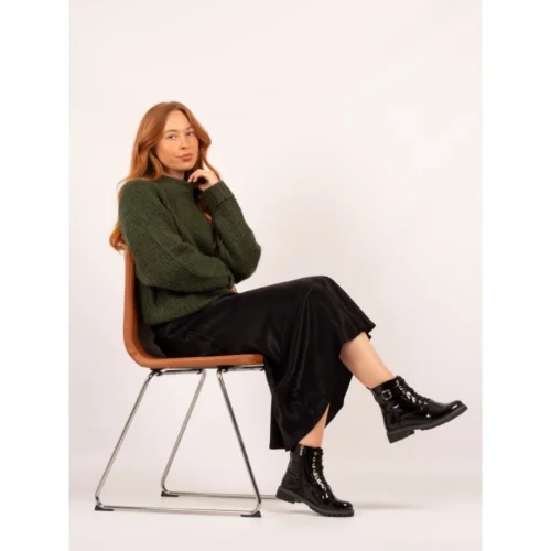 LUNAR Parlour Black Patent Ankle Boot 14 LUNAR Parlour Black Patent Ankle Boot -Slipper Supply Store parlour black patent ankle boot p6949 446317 image