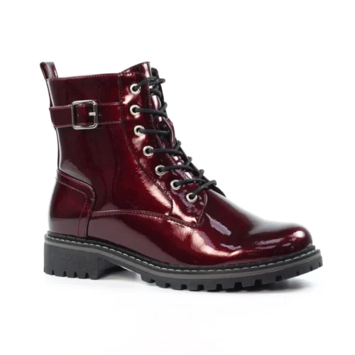 LUNAR Parlour Burgundy Patent Ankle Boot -Slipper Supply Store parlour burgundy patent ankle boot p6951 394713 image