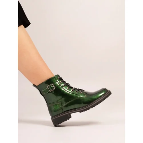 LUNAR Parlour Green Patent Ankle Boot -Slipper Supply Store parlour green patent ankle boot p7763 447517 image