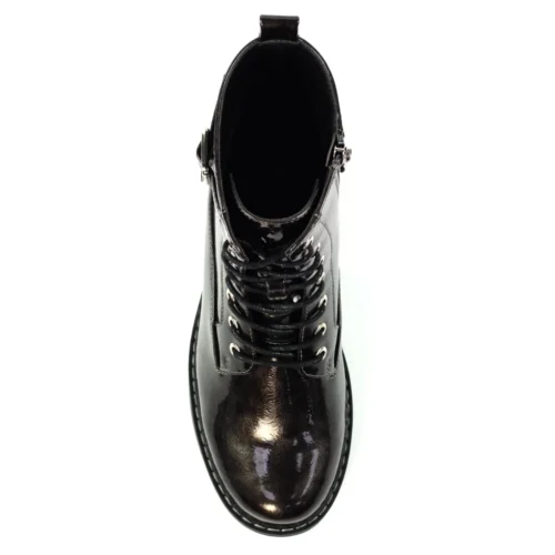 LUNAR Parlour Grey Patent Ankle Boot -Slipper Supply Store parlour grey patent ankle boot p6952 394773 image