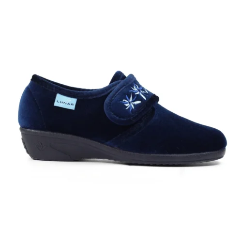 LUNAR Paula II Navy Slipper