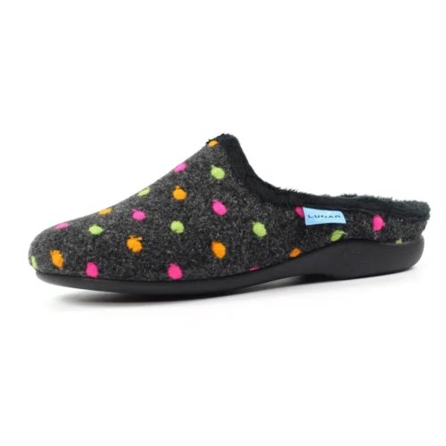 LUNAR Peanut Black Mule Slipper -Slipper Supply Store peanut black mule slipper p7486 434750 image