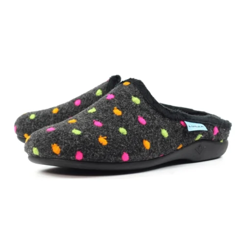LUNAR Peanut Black Mule Slipper -Slipper Supply Store peanut black mule slipper p7486 434768 image