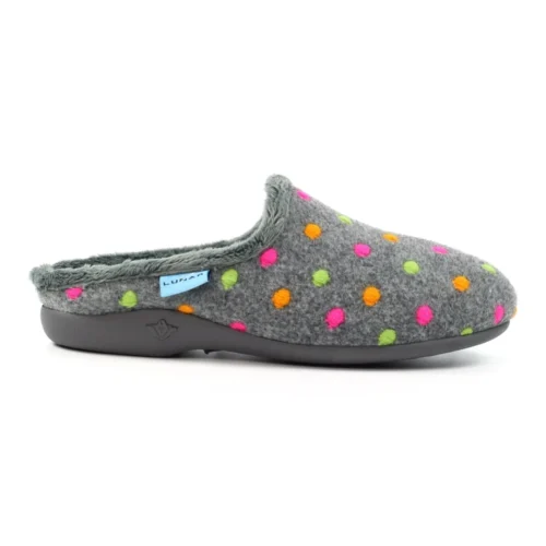 LUNAR Peanut Grey Mule Slipper