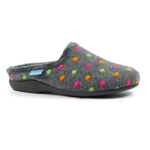 LUNAR Peanut Grey Mule Slipper -Slipper Supply Store peanut grey mule slipper p6857 389523 image