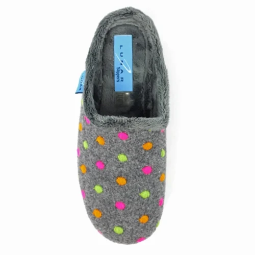 LUNAR Peanut Grey Mule Slipper -Slipper Supply Store peanut grey mule slipper p6857 389541 image