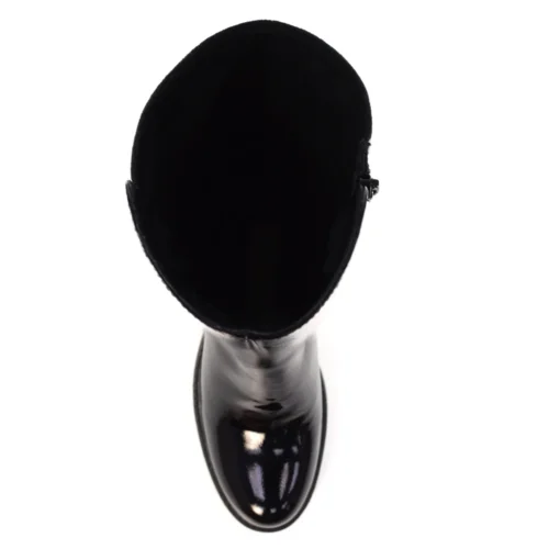 LUNAR Perkins Black Patent Long Boot -Slipper Supply Store perkins black patent long boot p7724 445127 image