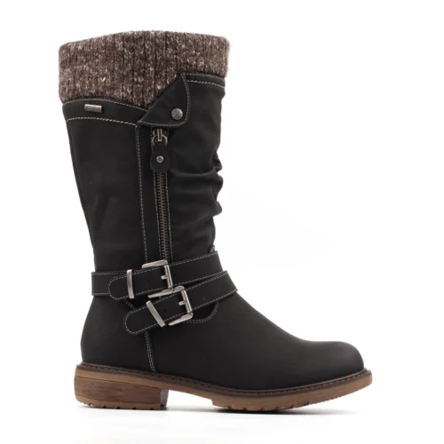 LUNAR Peyton Black Waterproof Long Boot -Slipper Supply Store peyton black waterproof long boot p7616 448432 image