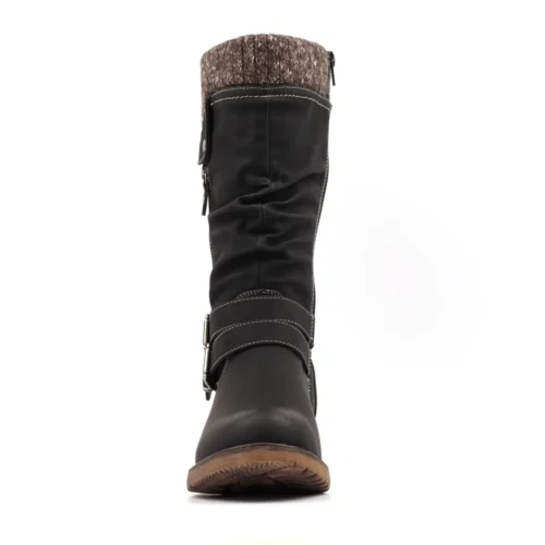 LUNAR Peyton Black Waterproof Long Boot -Slipper Supply Store peyton black waterproof long boot p7616 448444 image