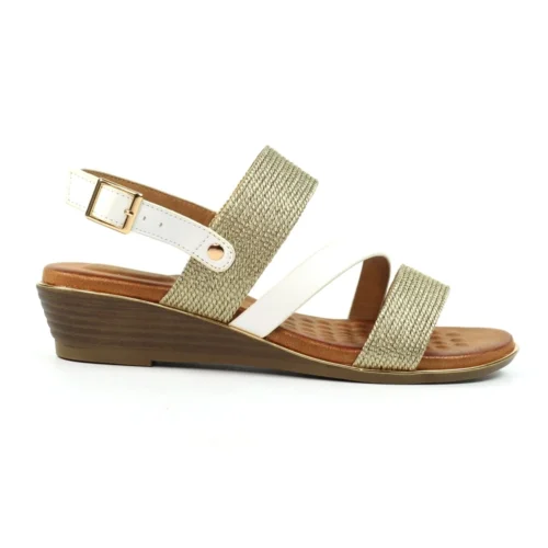 LUNAR Pippa White Wedge Sandal -Slipper Supply Store pippa white wedge sandal p7250 415262 image