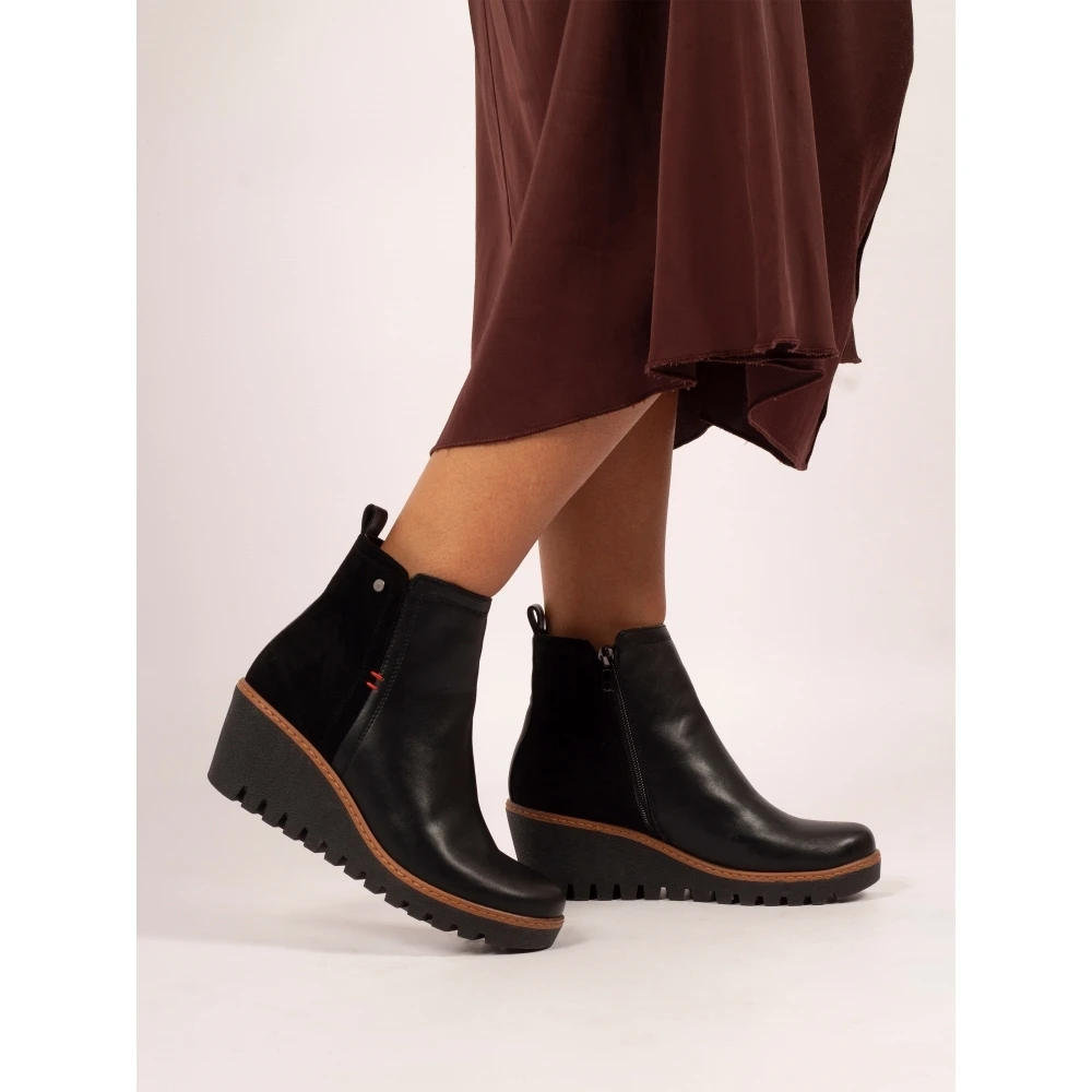 LUNAR Pixie Black Ankle Wedge Boot 2 LUNAR Pixie Black Ankle Wedge Boot - Image 2
