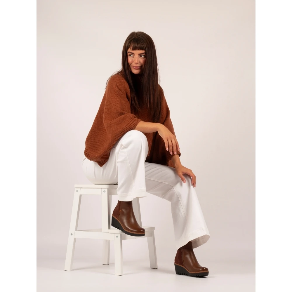 LUNAR Pixie Tan Ankle Wedge Boot 4 LUNAR Pixie Tan Ankle Wedge Boot - Image 4