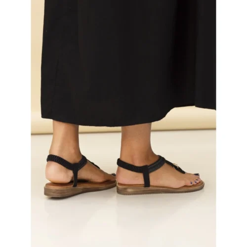 LUNAR Poppy Black Sandal -Slipper Supply Store poppy black sandal p7252 415160 image