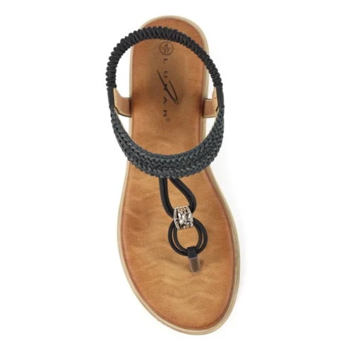 LUNAR Poppy Black Sandal -Slipper Supply Store poppy black sandal p7252 415190 image