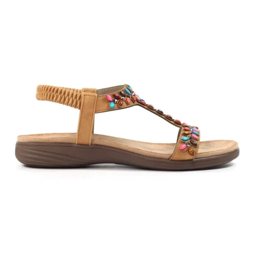 LUNAR Ravello Camel Sandal