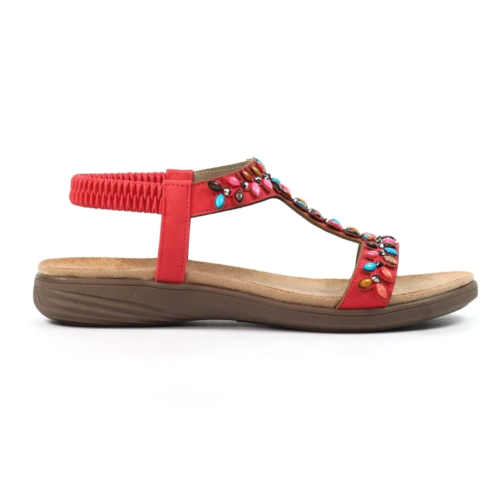 LUNAR Ravello Red Sandal 1 LUNAR Ravello Red Sandal