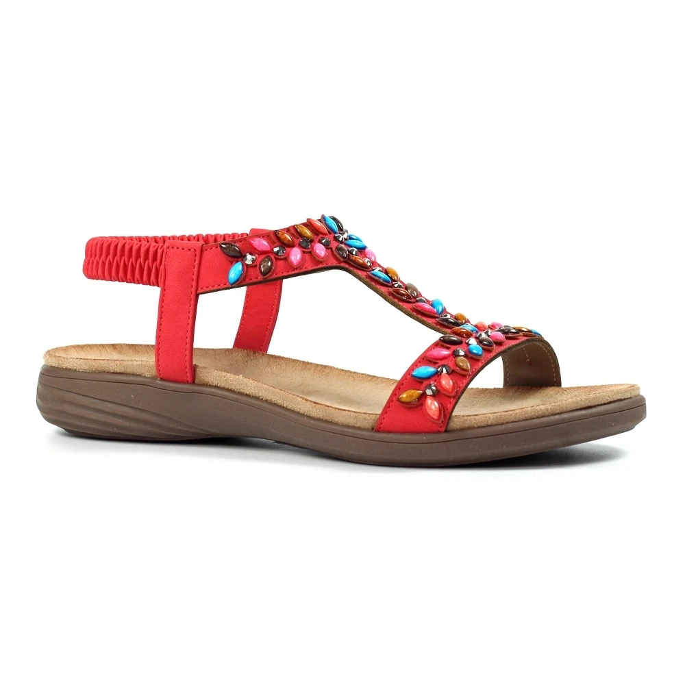 LUNAR Ravello Red Sandal 4 LUNAR Ravello Red Sandal - Image 4