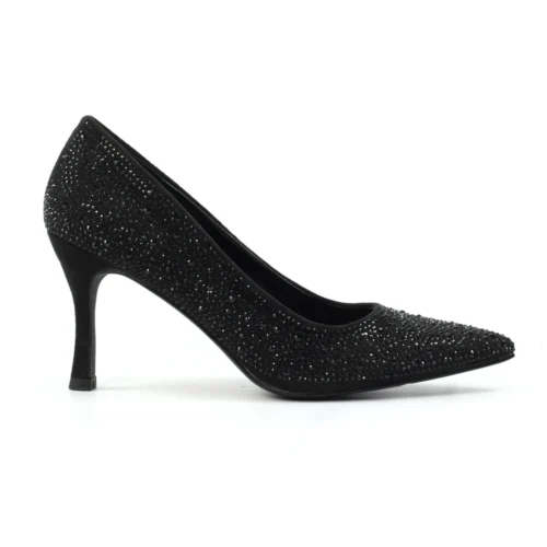 LUNAR Renata Black Court Shoe