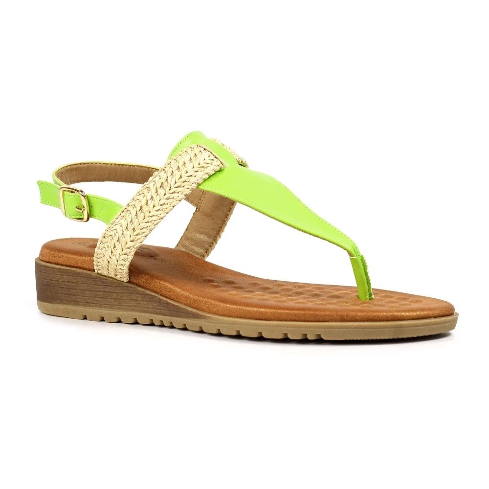 LUNAR Rimini Lime Green Sandal 4 LUNAR Rimini Lime Green Sandal - Image 4