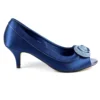 LUNAR Ripley Blue Satin Peep Toe -Slipper Supply Store ripley blue satin peep toe p6714 381718 image