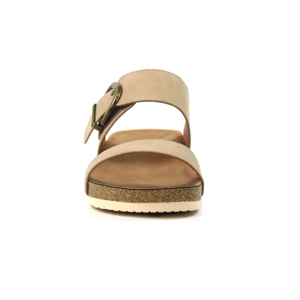 LUNAR Ripple Taupe Wedge Sandal 5 LUNAR Ripple Taupe Wedge Sandal - Image 5