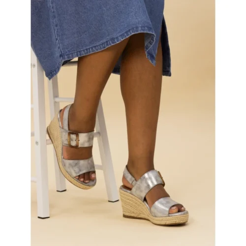 LUNAR Rochester Grey Wedge Sandal 9 LUNAR Rochester Grey Wedge Sandal -Slipper Supply Store rochester grey wedge sandal p7163 409727 image