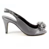 LUNAR Sabrina Dark Grey Satin Slingback Court -Slipper Supply Store sabrina dark grey satin slingback court p6726 382116 image