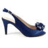 LUNAR Sabrina Navy Satin Slingback Court -Slipper Supply Store sabrina navy satin slingback court p6724 382014 image