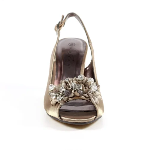 LUNAR Sabrina Taupe Satin Slingback Court -Slipper Supply Store sabrina taupe satin slingback court p6725 382080 image