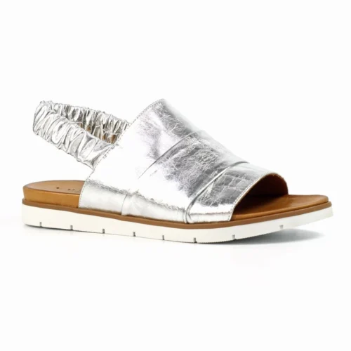 LUNAR Samantha Silver Leather Sandal -Slipper Supply Store samantha silver leather sandal p7289 418086 image