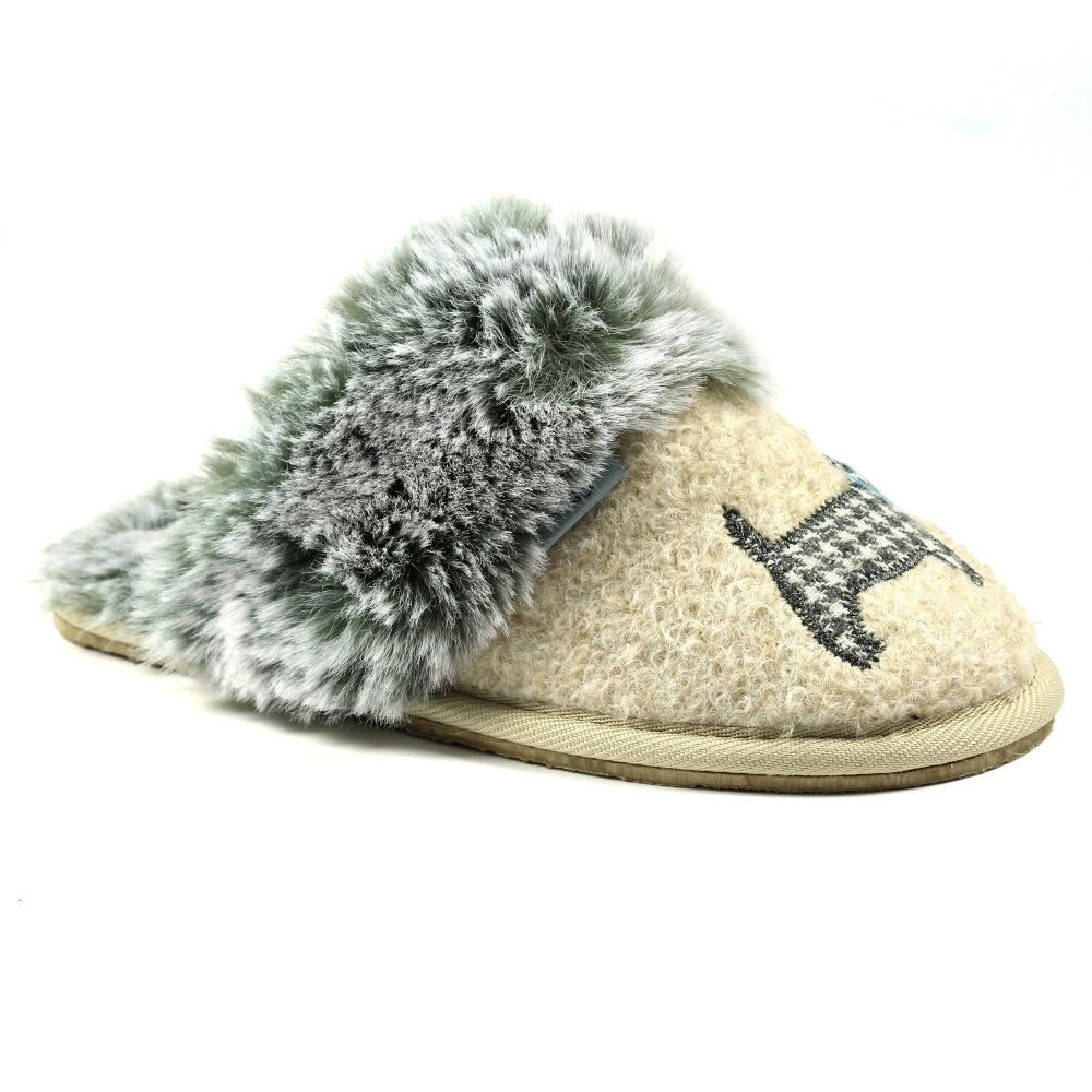 Scottie III Beige Mule Slipper 2 Scottie III Beige Mule Slipper - Image 2