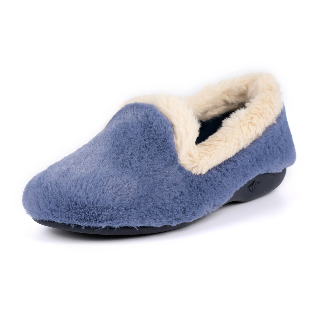 LUNAR Shake Blue Fur Trim Slipper 4 LUNAR Shake Blue Fur Trim Slipper - Image 4