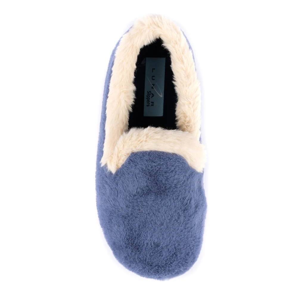 LUNAR Shake Blue Fur Trim Slipper 6 LUNAR Shake Blue Fur Trim Slipper - Image 6