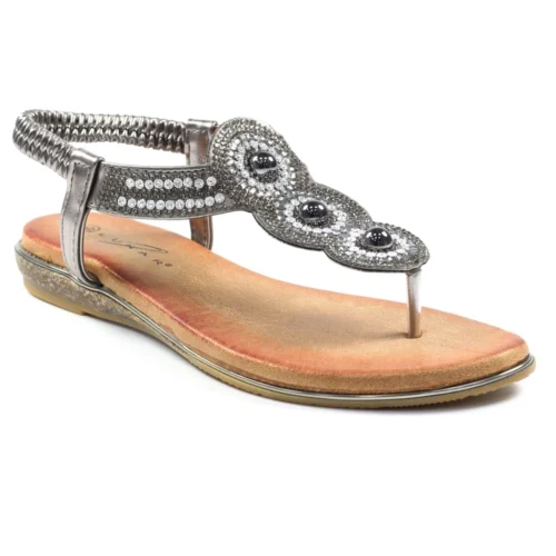 LUNAR Silvia Pewter Toe Post Gem Sandal -Slipper Supply Store silvia pewter toe post gem sandal p6747 382699 image
