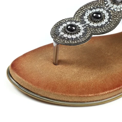 LUNAR Silvia Pewter Toe Post Gem Sandal -Slipper Supply Store silvia pewter toe post gem sandal p6747 382723 image