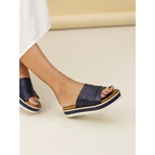 LUNAR Sorrento Navy Leather Sandal -Slipper Supply Store sorrento navy leather sandal p7279 417504 image