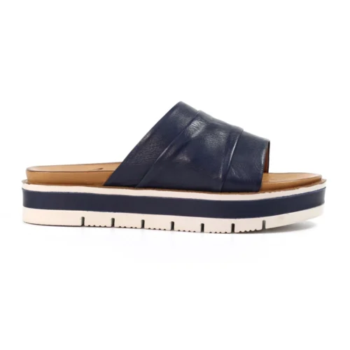 LUNAR Sorrento Navy Leather Sandal