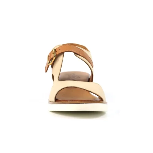 LUNAR Spring Beige Leather Wedge Sandal -Slipper Supply Store spring beige leather wedge sandal p7285 417870 image