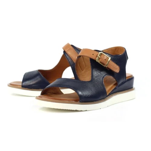 LUNAR Spring Navy Leather Wedge Sandal 14 LUNAR Spring Navy Leather Wedge Sandal -Slipper Supply Store spring navy leather wedge sandal p7286 417930 image