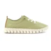 LUNAR St Austell Khaki Leather Plimsoll -Slipper Supply Store st austell khaki leather plimsoll p7312 419478 image