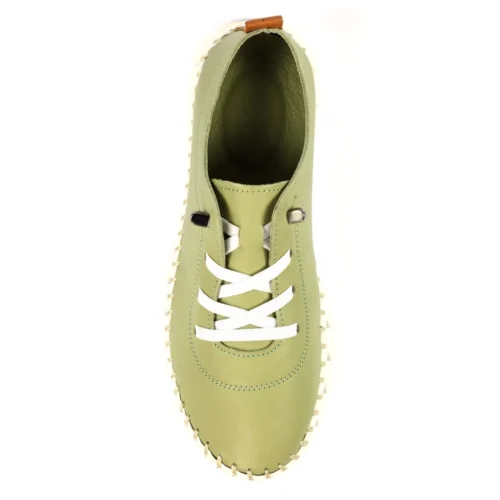 LUNAR St Austell Khaki Leather Plimsoll -Slipper Supply Store st austell khaki leather plimsoll p7312 419520 image