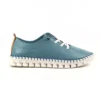 LUNAR St Austell Light Blue Leather Plimsoll 17 LUNAR St Austell Light Blue Leather Plimsoll -Slipper Supply Store st austell light blue leather plimsoll p6797 386327 image