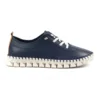 LUNAR St Austell Navy Leather Plimsoll -Slipper Supply Store st austell navy leather plimsoll p6796 386273 image