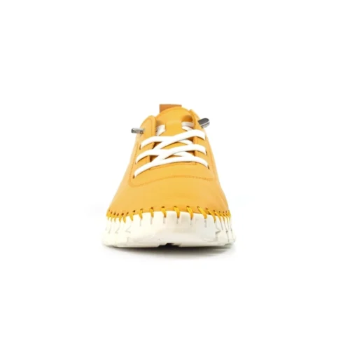 LUNAR St Austell Yellow Leather Plimsoll 13 LUNAR St Austell Yellow Leather Plimsoll -Slipper Supply Store st austell yellow leather plimsoll p7314 419622 image
